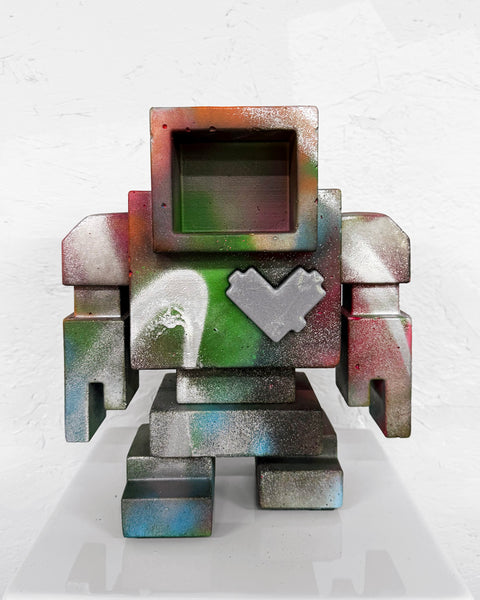 BURNT CARNIVAL - 1ft Concrete Lovebot Sculpture