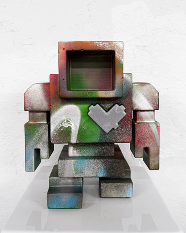 BURNT CARNIVAL - 1ft Concrete Lovebot Sculpture