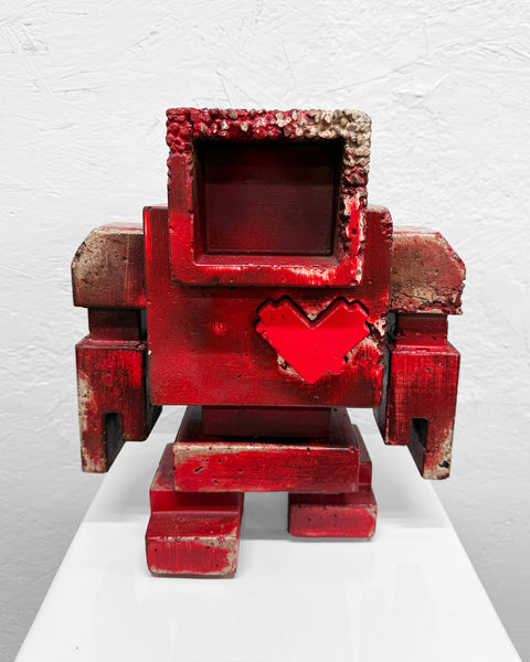 BUSTER - 1ft Concrete Lovebot Sculpture