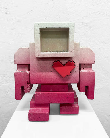 PEARL TREAT - 1ft Concrete Lovebot Sculpture