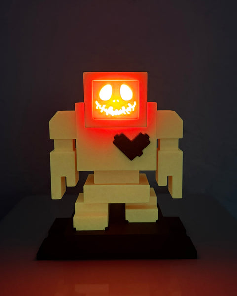 6" PUMPKIN GLOW IN THE DARK Lovebot - 6" / 155mm Designer Toy - Edition Ltd. to 13 pcs.