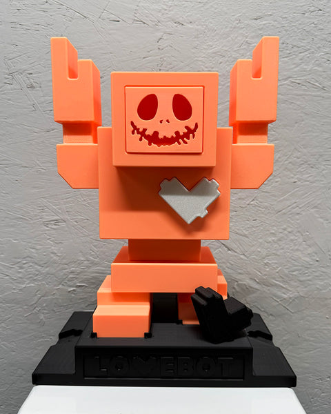 1/3 1ft Pumpkin Glow in the Dark Lovebot Designer Toy