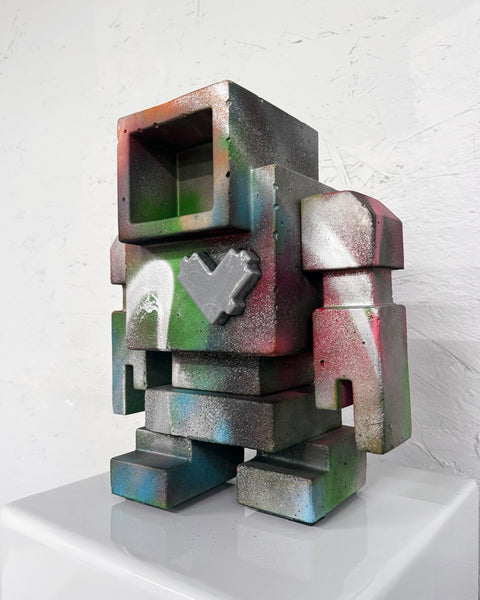 BURNT CARNIVAL - 1ft Concrete Lovebot Sculpture