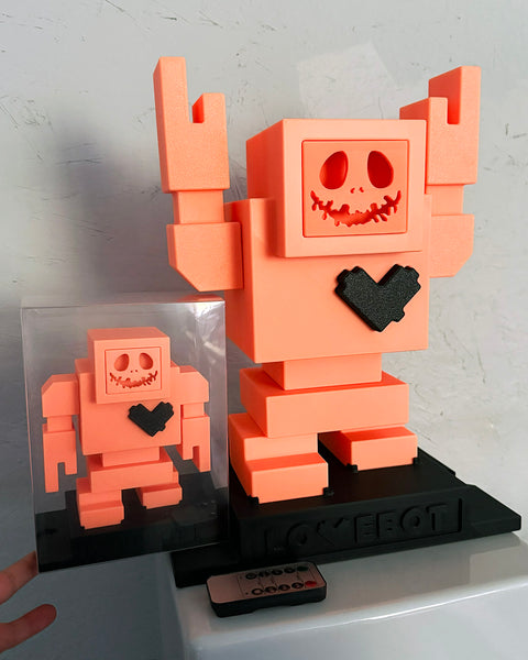 1/3 1ft Pumpkin Glow in the Dark Lovebot Designer Toy