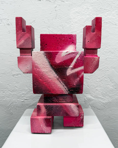 PINK HAZE - 1ft Concrete Lovebot Sculpture