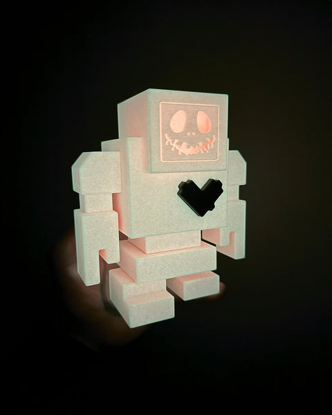 6" PUMPKIN GLOW IN THE DARK Lovebot - 6" / 155mm Designer Toy - Edition Ltd. to 13 pcs.