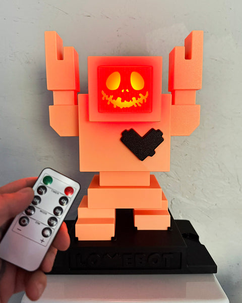 1/3 1ft Pumpkin Glow in the Dark Lovebot Designer Toy