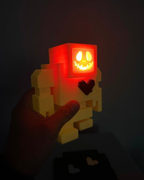 6" PUMPKIN GLOW IN THE DARK Lovebot - 6" / 155mm Designer Toy - Edition Ltd. to 13 pcs.