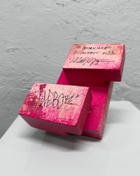 PINK HAZE - 1ft Concrete Lovebot Sculpture