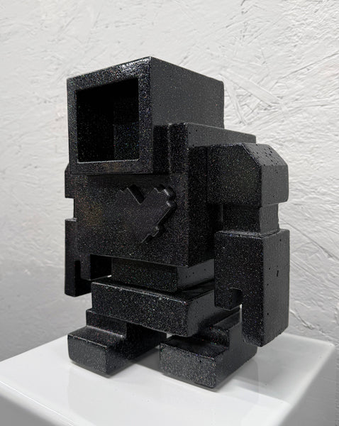 BLACK IRIDESCENT 101 - 1ft Concrete Lovebot