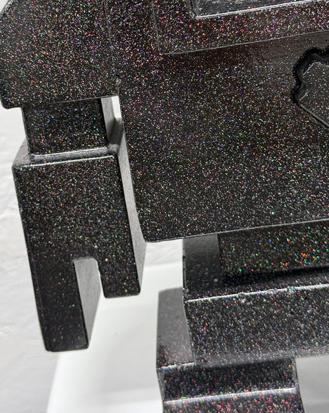 BLACK IRIDESCENT 101 - 1ft Concrete Lovebot