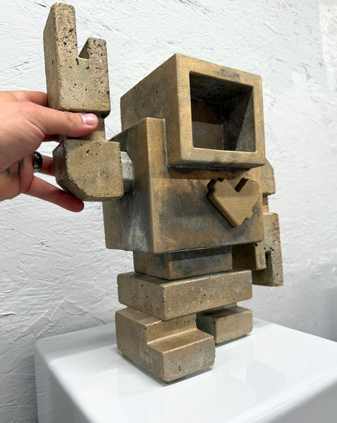BRUSHED GOLD -  1ft Concrete Lovebot
