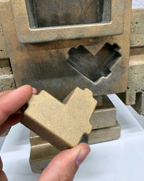 BRUSHED GOLD -  1ft Concrete Lovebot
