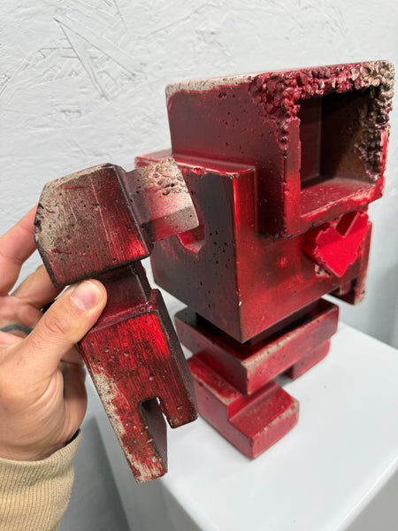 BUSTER - 1ft Concrete Lovebot Sculpture