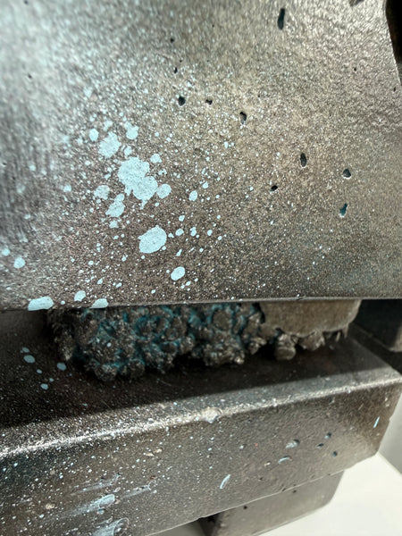 BURNT BABY BLUE - 1ft Concrete Lovebot Sculpture