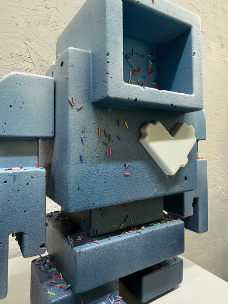 SOFT SUNDAY - 1ft Concrete Lovebot Sculpture