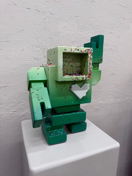 LIME SUNDAE - 1ft Concrete Lovebot Sculpture
