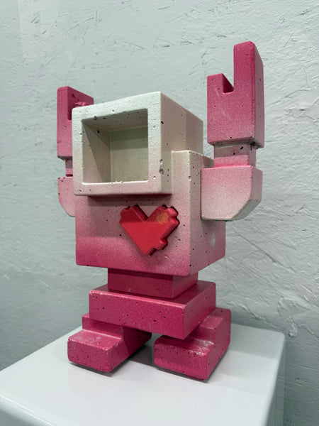 PEARL TREAT - 1ft Concrete Lovebot Sculpture