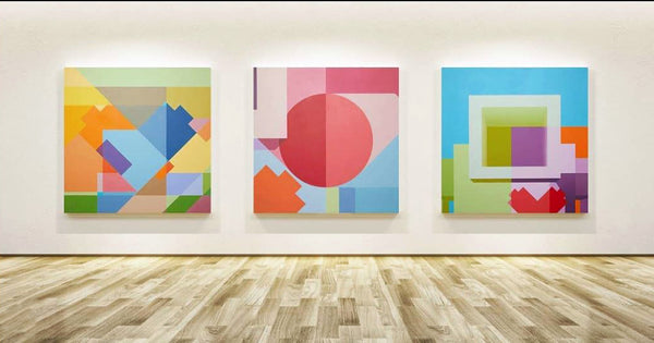 2018 - 60in Original Painting "Chartreuse Square" -  Love Metrix Solo Exhibition Painting by Matthew Del Degan