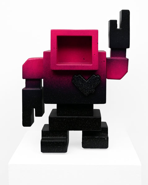 X !* #27 "Cyber City " 1/1 - 1ft Lovebot #27 of the First Of The Month Custom Lovebot Sculpture Series.
