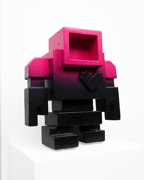 X !* #27 "Cyber City " 1/1 - 1ft Lovebot #27 of the First Of The Month Custom Lovebot Sculpture Series.