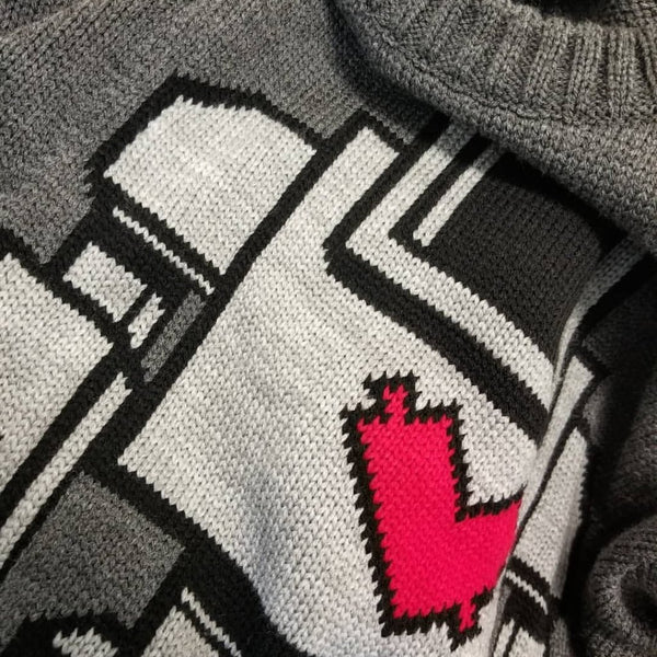 Heather Knit Lovebot Sweater (Ltd. To 50 pcs.)