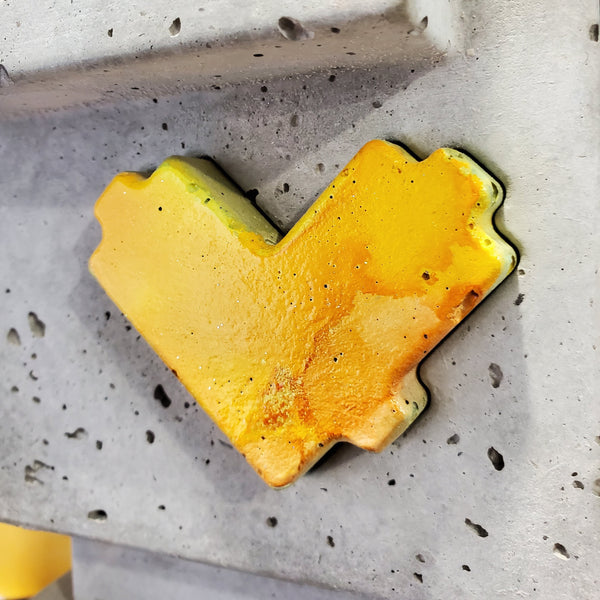 Custom Commissioned 1ft Concrete Lovebot Sculpture