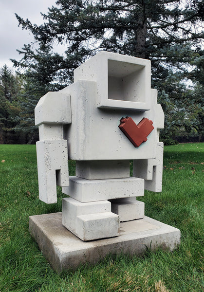2ft Solid Concrete Lovebot - MARK II / Model 2