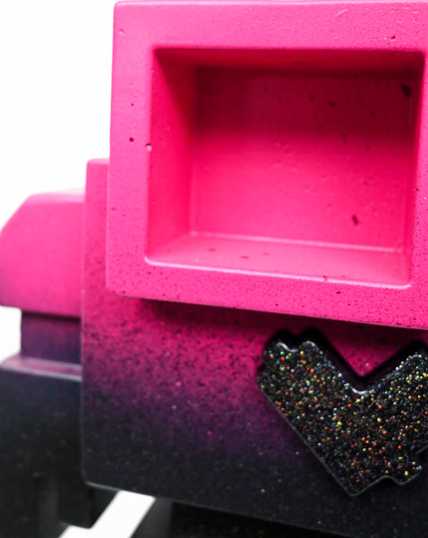 X !* #27 "Cyber City " 1/1 - 1ft Lovebot #27 of the First Of The Month Custom Lovebot Sculpture Series.