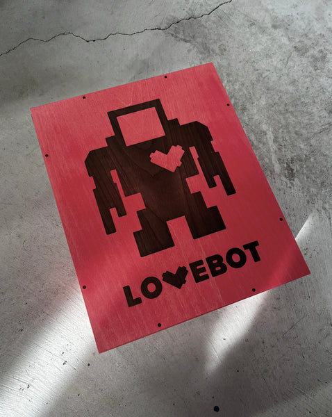 X !* #27 "Cyber City " 1/1 - 1ft Lovebot #27 of the First Of The Month Custom Lovebot Sculpture Series.