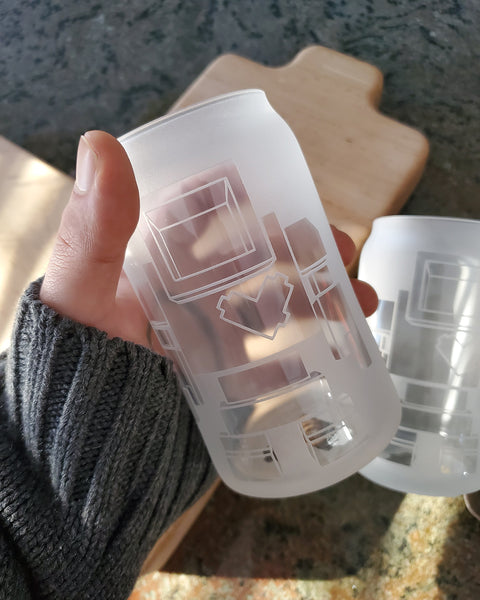 Beer Can Style Borosilicate Hand Blown Lovebot Glass