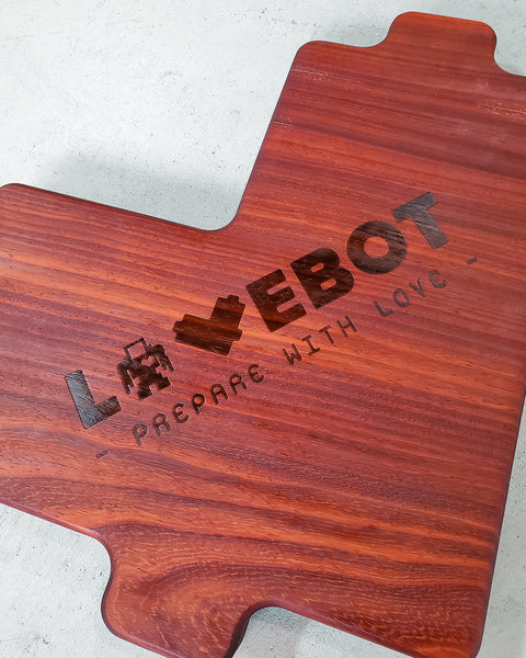 "!*Hero Heart Cutting Board - Padauk