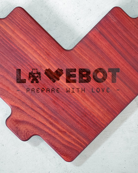 "!*Hero Heart Cutting Board - Padauk