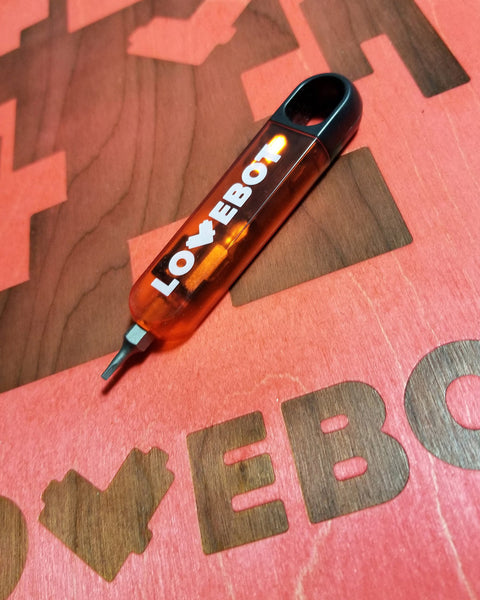 Custom Commissioned 1ft Concrete Lovebot Sculpture