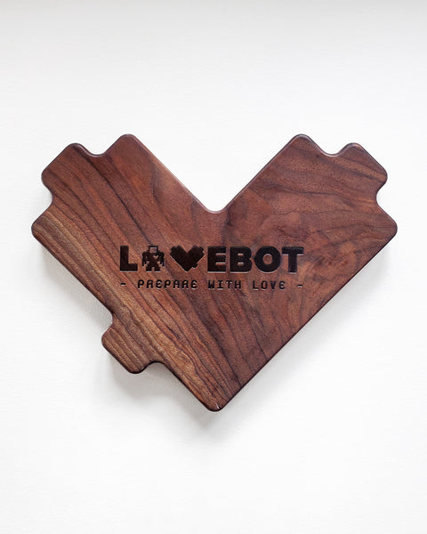 "!*Hero Heart Cutting Board - Walnut