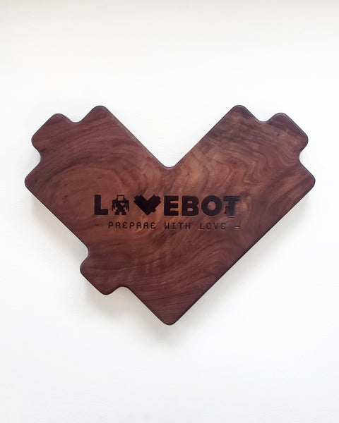 "!*Hero Heart Cutting Board - Walnut