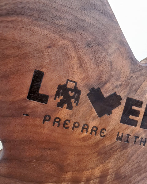 "!*Hero Heart Cutting Board - Walnut
