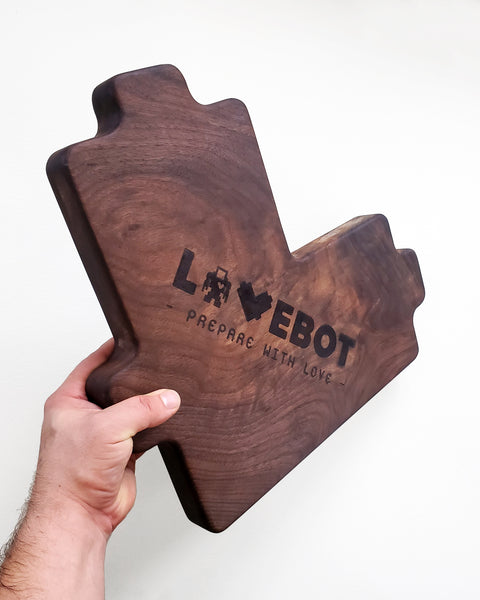 "!*Hero Heart Cutting Board - Walnut